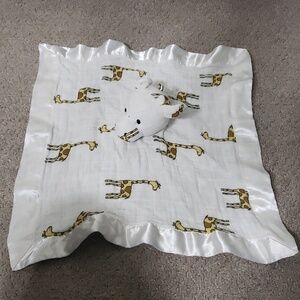 Aden + Anais Giraffe Lovey Security Blanket Musy Mate White Yellow Jungle Jam